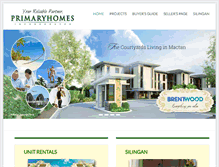 Tablet Screenshot of primaryhomes.com